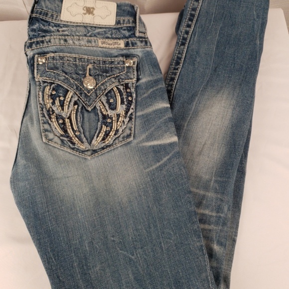 Miss Me Skinny Angel Wing Jean's Light washed - Picture 5 of 7